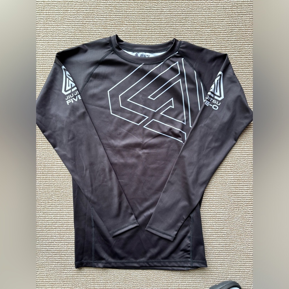 Men's Black Long Sleeve Rash Guard